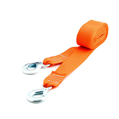 Буксировочный трос БУКСИР (5 т, 2 крюка, 4 метра, прозрачная сумка чехол с кнопкой) купить в интернет-магазине «Мир Чехлов»